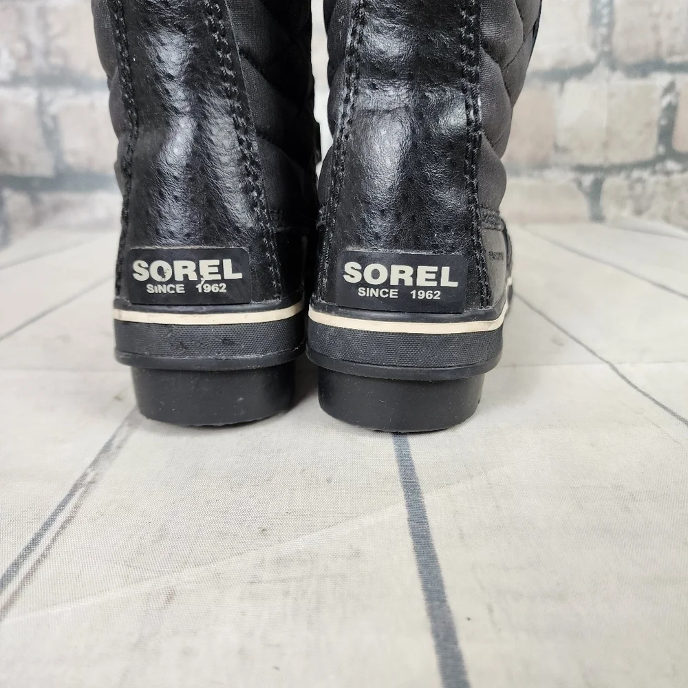 Sorel Torino  II Waterproof Winter Boot Faux Fur Cuff Lace Front Black Size 5 - Picture 11 of 16